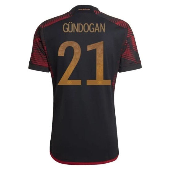 Ilkay Gundogan #21 Germania Maglia Trasferta Coppa del Mondo 2022