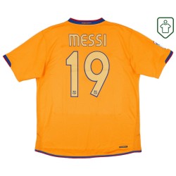 Uomo Maglia retro trasferta FC Barcellona 2006/08 Messi #19