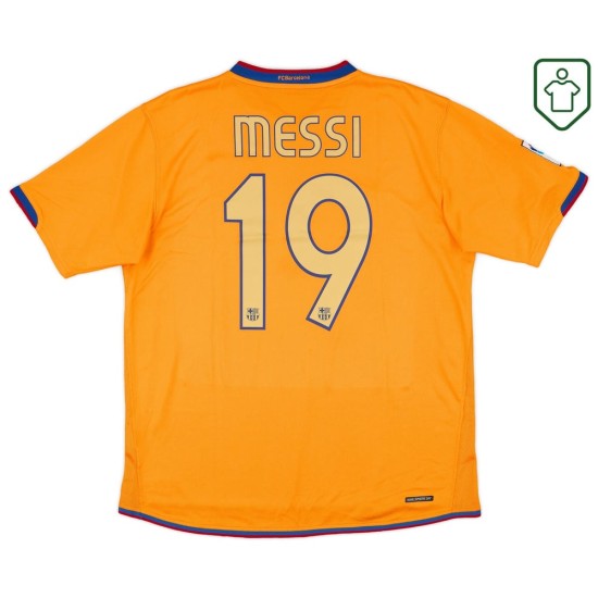 Uomo Maglia retro trasferta FC Barcellona 2006/08 Messi #19
