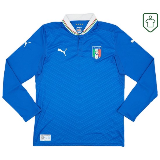 Maglia retrò Italia 2012/13 maniche lunghe casa da uomo