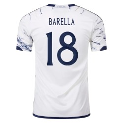 Italia #18 Nicolo Barella Maglia Trasferta 23/24