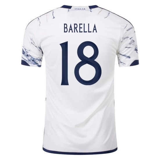 Italia #18 Nicolo Barella Maglia Trasferta 23/24
