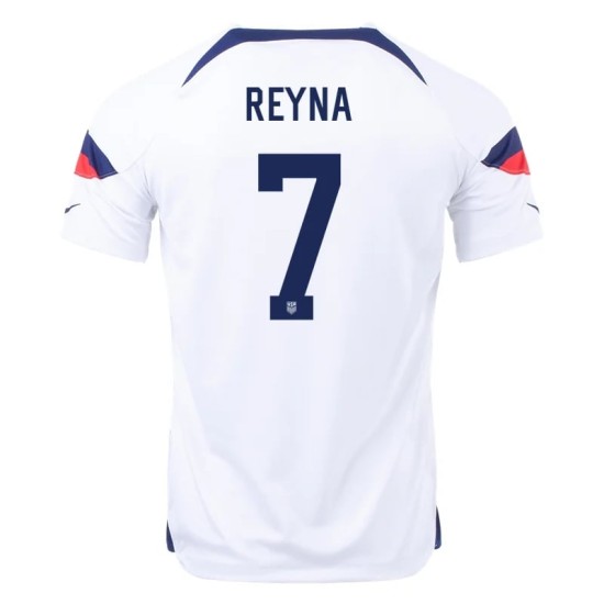 Giovanni Reyna #7 USMNT Maglia Casa Coppa del Mondo 2022