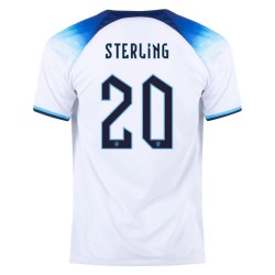 Raheem Sterling #20 Inghilterra Maglia Casa Coppa del Mondo 2022