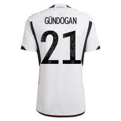 Maglia Casa Ilkay Gundogan #21 Germania Coppa del Mondo 2022