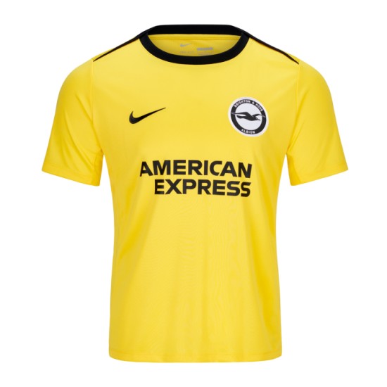 Maglia Riscaldamento Terza Brighton & Hove Albion Uomo 2024/25 - Giallo