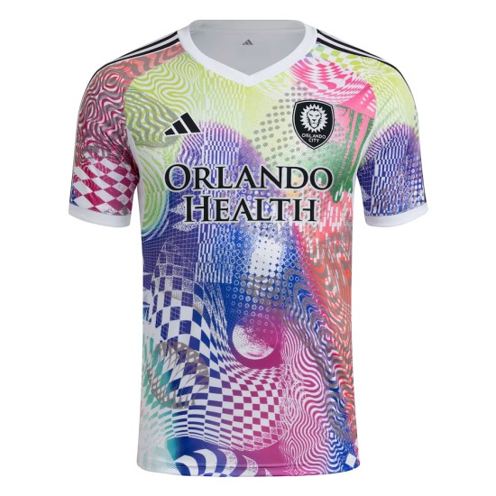 Maglia Terza Pre Partita Bianca Bambino Orlando City SC 2025