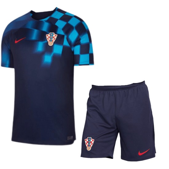 Maglia+Pantaloncini Trasferta Bambini Croazia Coppa del Mondo 2022