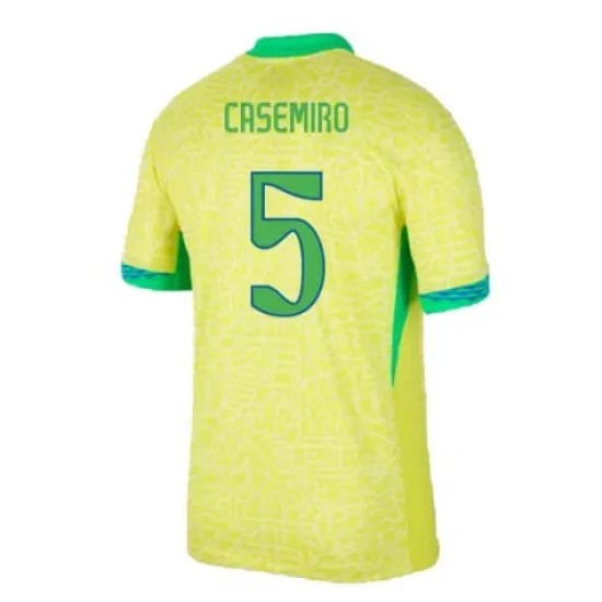 Uomo CASEMIRO Brasile 2024 Maglia Casa