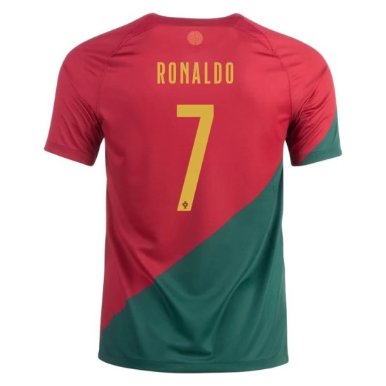 Cristiano Ronaldo #7 Portogallo Maglia Casa Coppa del Mondo 2022