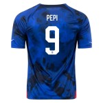 Ricardo Pepi #9 USMNT Maglia Trasferta Coppa del Mondo 2022 Ricardo Pepi #9 USMNT Maglia Trasferta Coppa del Mondo 2022