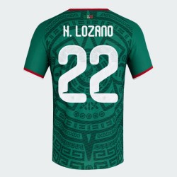 Maglia Ufficiale Casa Messico 2026 Uomo H. LOZANO #22
