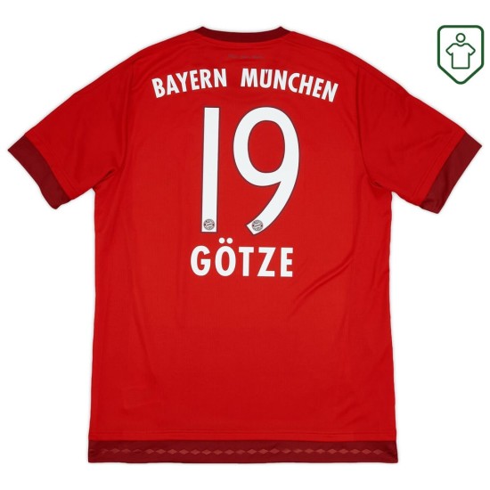 Maglia retrò Bayern Monaco 2015/16 Casa Uomo Götze #19