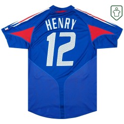 Maglia retrò Francia 2004/06 casa da uomo Henry #12