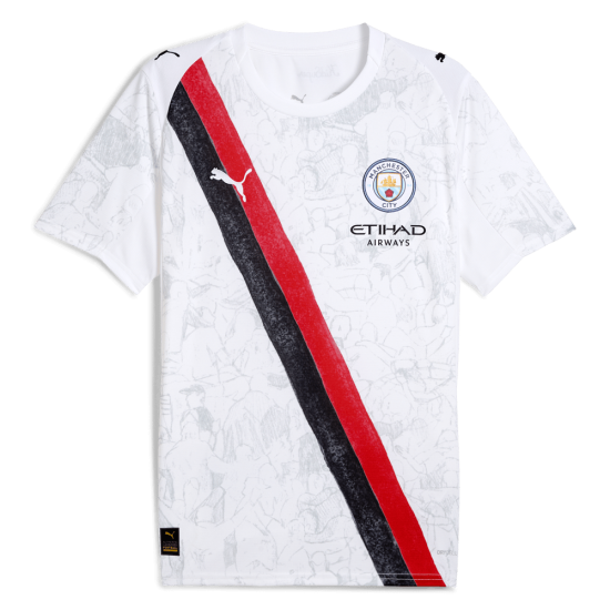 Maglia uomo Manchester City 2025/26 KidSuper - Bianca