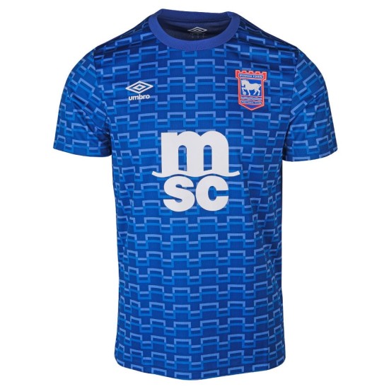 Maglia riscaldamento casa Ipswich Town 2025/26 uomo