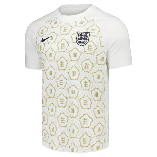 Maglia Pre-Partita 500º Anniversario England Lionesses Bambino – Bianco Maglia Pre-Partita 500º Anniversario England Lionesses Bambino – Bianco