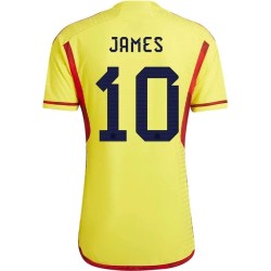 James Rodriguez #10 Colombia Maglia Casa Coppa del Mondo 2022