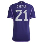 Paulo Dybala #21 Argentina Maglia Trasferta Coppa del Mondo 2022