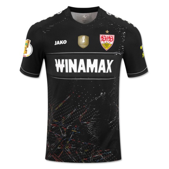 Bambino VfB Stuttgart 2024/25 Maglia Trasferta Finale di Coppa - Nera