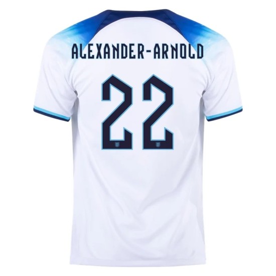 Trent Alexander-Arnold #22 Inghilterra Maglia Casa Coppa del Mondo 2022