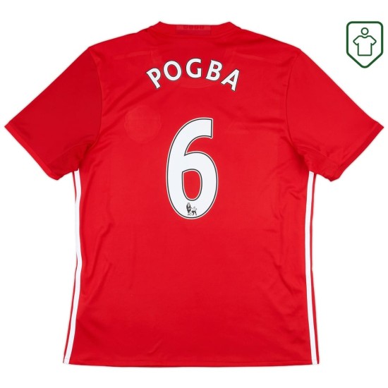 Maglia retrò casa uomo Manchester United 2016/17 Pogba #6