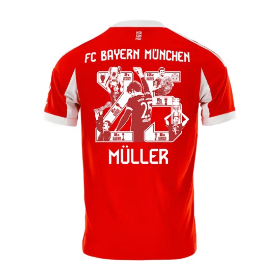 Maglia Uomo Bayern Monaco 2025/26 Home - Müller #25 Maglia Uomo Bayern Monaco 2025/26 Home - Müller #25
