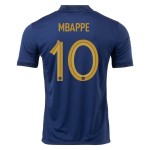 Kylian Mbappe #10 Francia Maglia Casa Coppa del Mondo 2022 Kylian Mbappe #10 Francia Maglia Casa Coppa del Mondo 2022