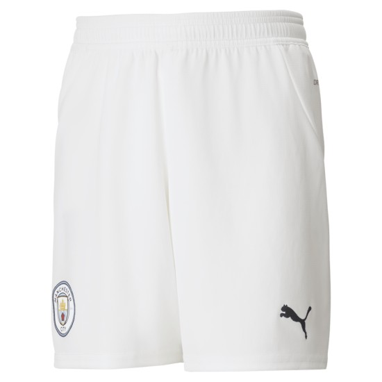 Pantaloncini Casa Manchester City Bambino 2024/25 - Bianco Pantaloncini Casa Manchester City Bambino 2024/25 - Bianco
