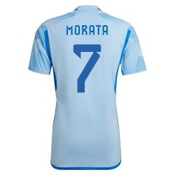 Alvaro Morata #7 Spagna Maglia Trasferta Coppa del Mondo 2022