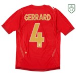 Maglia retrò Inghilterra 2006/08 trasferta da uomo Gerrard #4