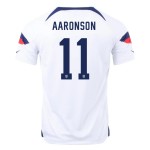 Brenden Aaronson #11 USMNT Maglia Casa Coppa del Mondo 2022 Brenden Aaronson #11 USMNT Maglia Casa Coppa del Mondo 2022