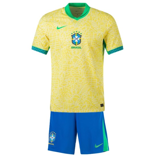 Maglia+Pantaloncini Casa Bambini Brasile Copa America 2024