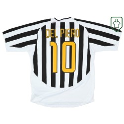 Maglia retrò Juventus 2003/04 Casa Uomo Del Piero #10