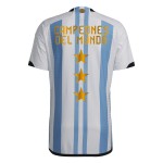 Maglia Versione Giocatore Casa Campioni Argentina Coppa del Mondo 2022 - 3 Stella