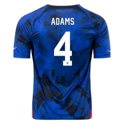 Tyler Adams #4 USMNT Maglia Trasferta Coppa del Mondo 2022