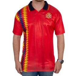 Maglia retrò Spagna 1994 Mondiale uomo Maglia retrò Spagna 1994 Mondiale uomo