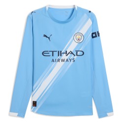 Maglia Home Manica Lunga Manchester City 2025/26 Uomo