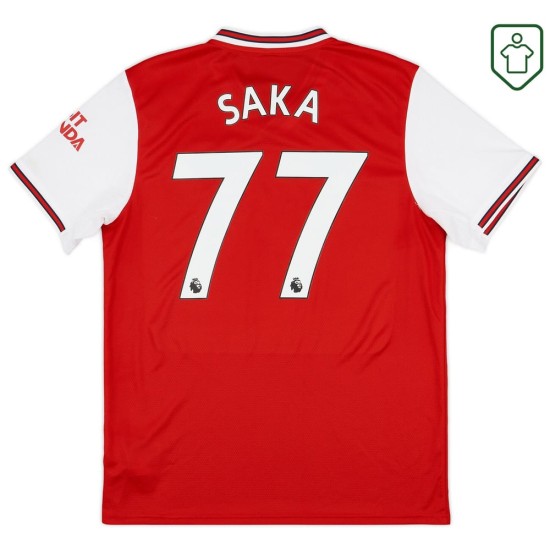 Maglia retrò casa uomo Arsenal 2019/20 Saka #77