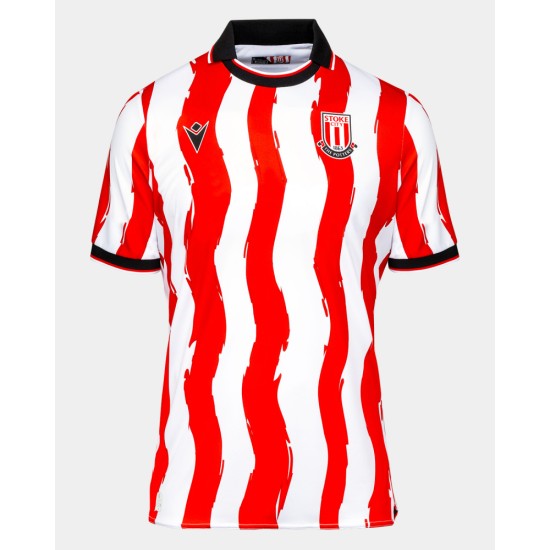 Maglia Uomo Stoke City 2025/26 Home Senza Sponsor Maglia Uomo Stoke City 2025/26 Home Senza Sponsor
