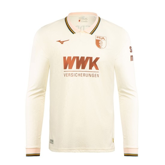 Bambino FC Augsburg 2025/26 Maglia Manica Lunga Speciale Crema