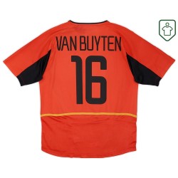 Maglia retrò Belgio 2002/04 casa da uomo Van Buyten #16