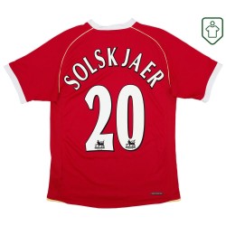 Maglia retrò casa uomo Manchester United 2006/07 Solsjkaer #20