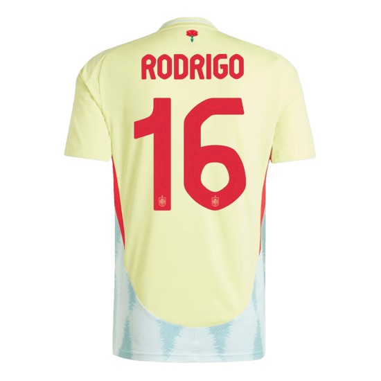 Maglia Trasferta Rodrigo #16 Spagna EURO 2024