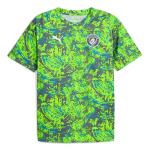 Uomo Manchester City 2025/26 Terza Maglia Pre Gara - Verde Uomo Manchester City 2025/26 Terza Maglia Pre Gara - Verde