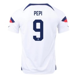 Ricardo Pepi #9 USMNT Maglia Casa Coppa del Mondo 2022