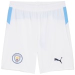 Pantaloncini Home Bianchi Manchester City 2025/26 Uomo Pantaloncini Home Bianchi Manchester City 2025/26 Uomo