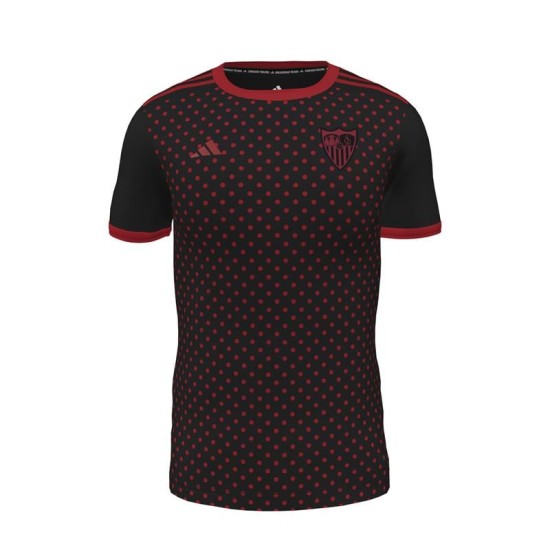 Maglia terza pre-partita uomo Sevilla FC 2025/26 - Nero