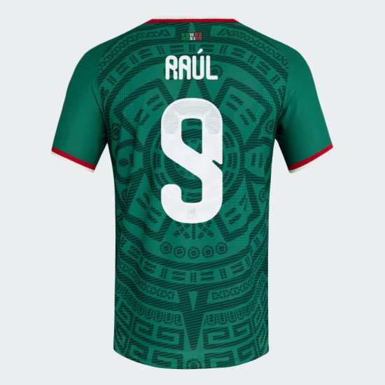 Maglia Ufficiale Casa Messico 2026 Uomo RAÚL #9 Maglia Ufficiale Casa Messico 2026 Uomo RAÚL #9