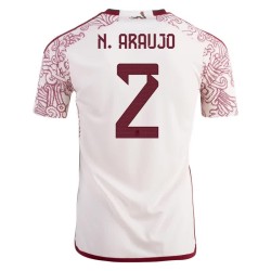 Nestor Araujo #2 Messico Maglia Trasferta Coppa del Mondo 2022